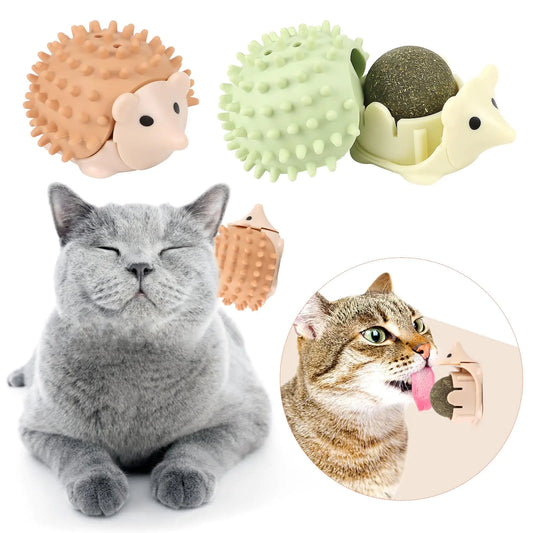 2-Pack Edible Catnip Wall Balls for Dental Health