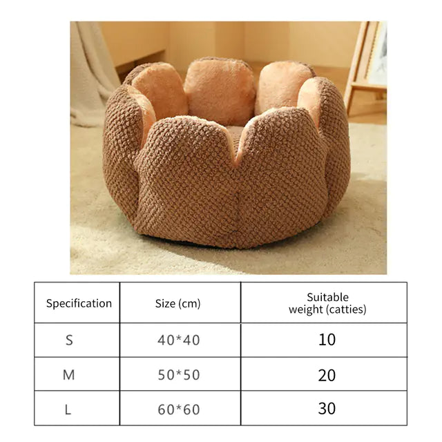 Blossom Nest Soft Pet Bed