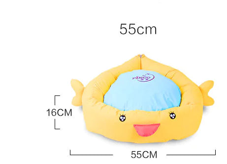 Cartoon Cat Bed - Washable and Colorful