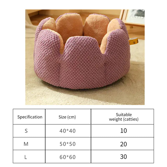 Blossom Nest Soft Pet Bed