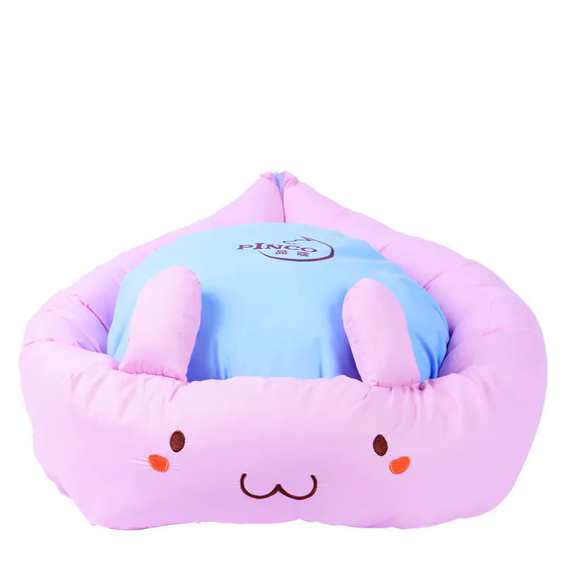Cartoon Cat Bed - Washable and Colorful