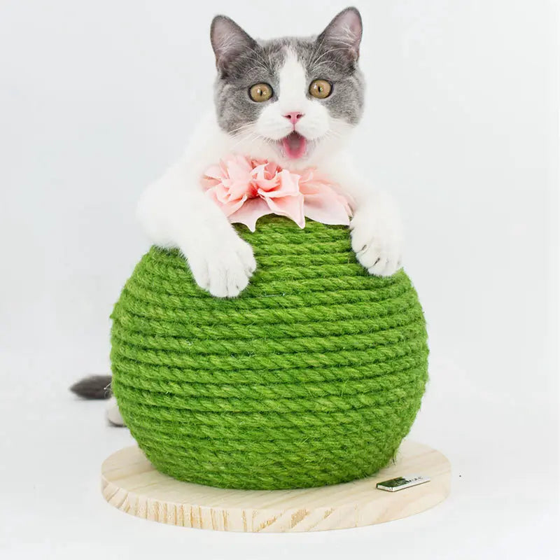 Cactus Cat Tower with Scratching Post and Multi-Functions
