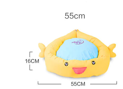 Cartoon Cat Bed - Washable and Colorful