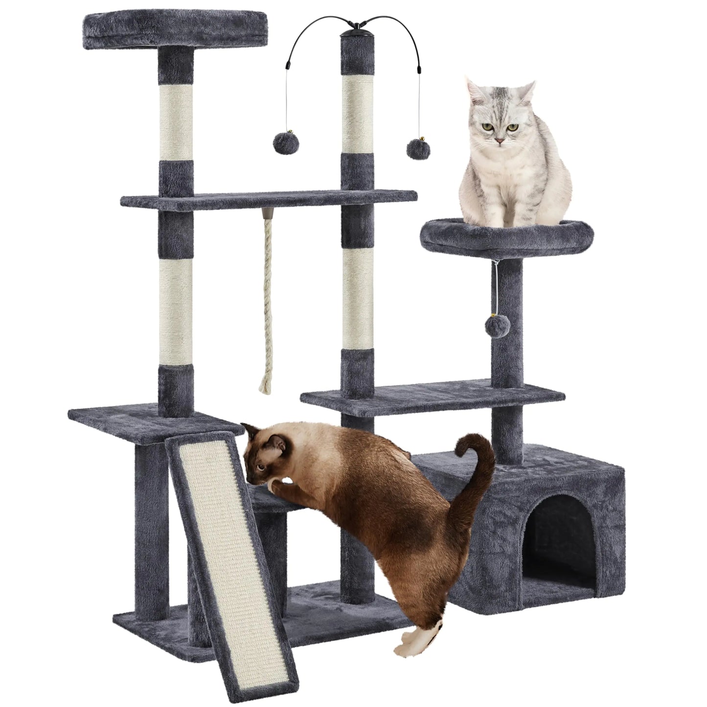 Yaheetech Deluxe Multi-Level Cat Treehouse