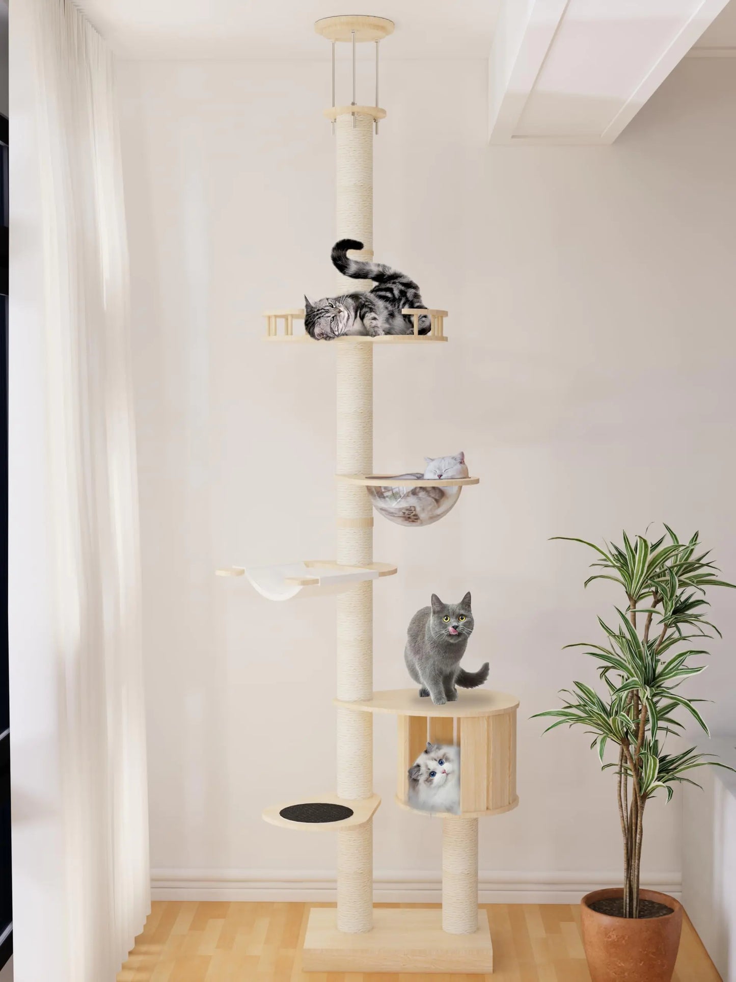 Adjustable Supreme Cat Climber Tower