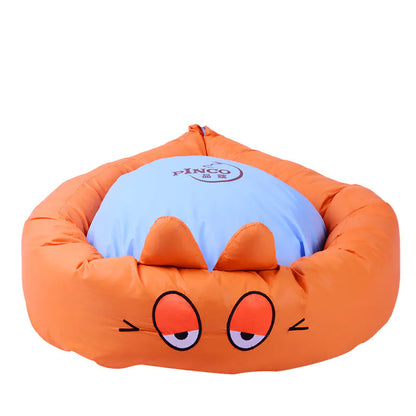 Cartoon Cat Bed - Washable and Colorful
