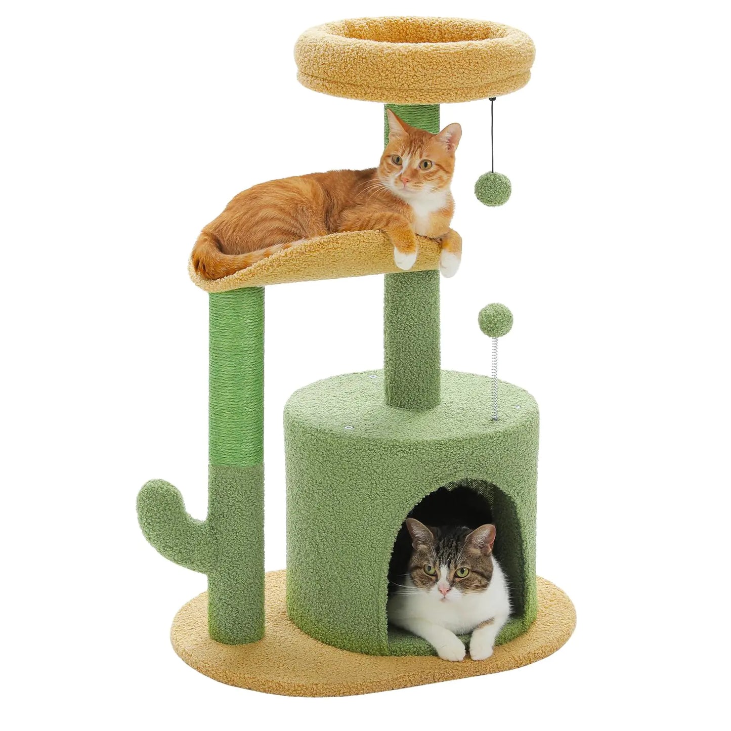 Road Cactus Cat Tree Small Cat Tower 32”